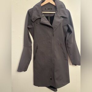 Nau Women's Asymmetrical Zip Shroud of Purrin Trench‎ Rain Coat size XS